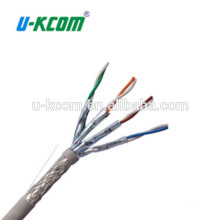 El cable blindado de alta velocidad de encargo de 1000ft cat6a, cable del stp del cat6a, cable del cat6a del bulto